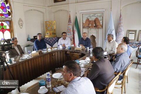 دیدار مدیرکل میراث فرهنگی استان آذربایجان شرقی نماینده مردم سراب در مجلس شورای اسلامی و مسئولین شهرستان سراب