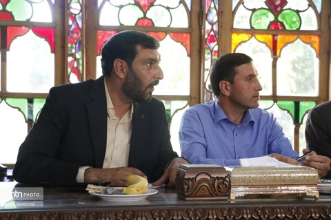 دیدار مدیرکل میراث فرهنگی استان آذربایجان شرقی نماینده مردم سراب در مجلس شورای اسلامی و مسئولین شهرستان سراب