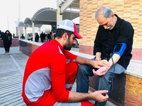 خدمت‌رسانی هلال‌احمر خوزستان به بیش از ۳۱ هزار زائر اربعین