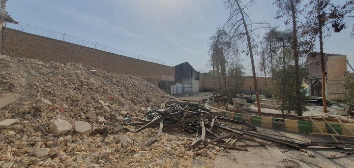 تخریب محوطه کاروانسرا