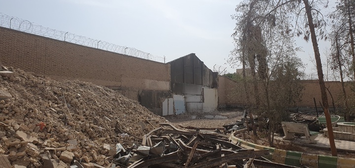 تخریب محوطه کاروانسرا