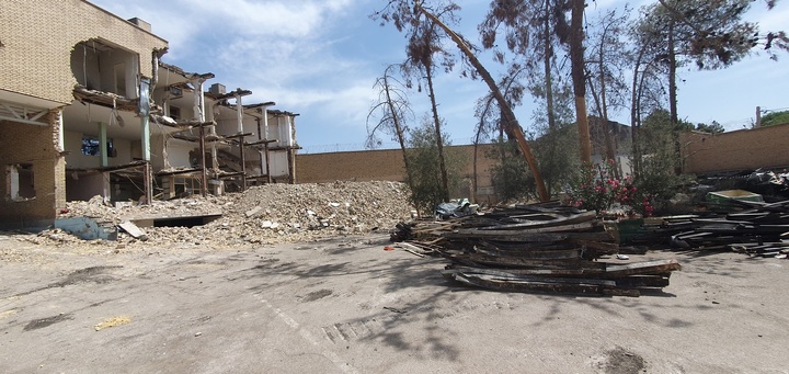 تخریب محوطه کاروانسرا