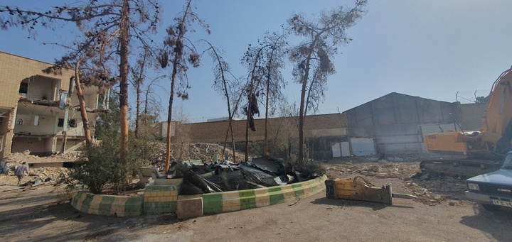 تخریب محوطه کاروانسرا