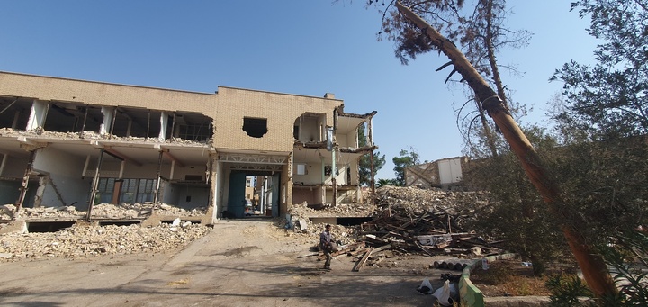 تخریب محوطه کاروانسرا