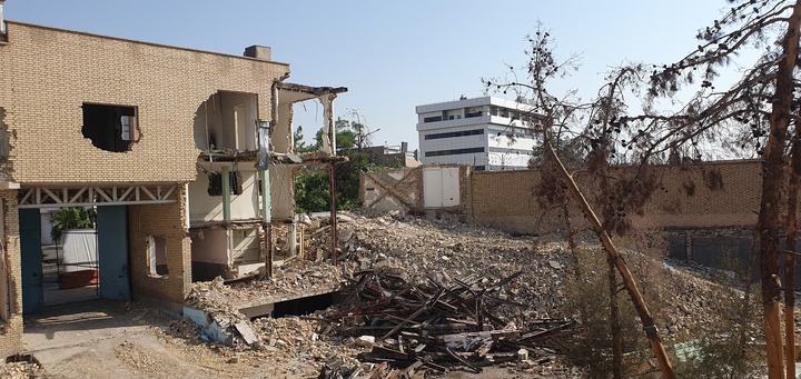 تخریب محوطه کاروانسرا