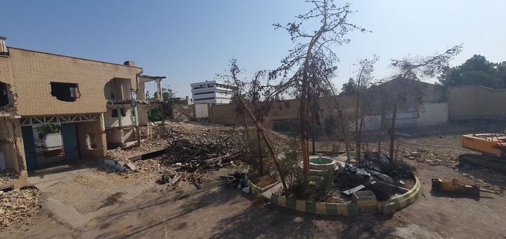 تخریب محوطه کاروانسرا