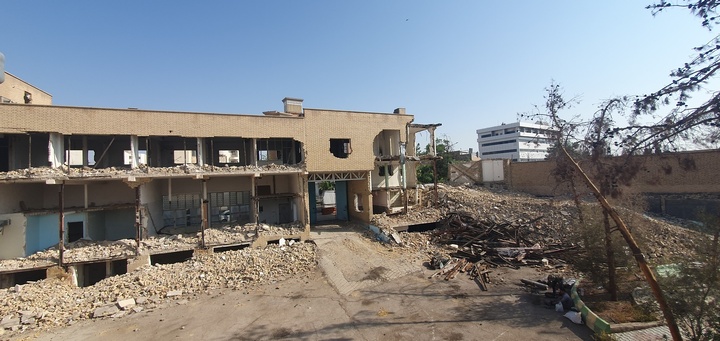 تخریب محوطه کاروانسرا