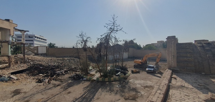 تخریب محوطه کاروانسرا