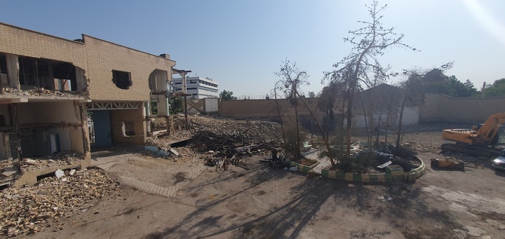 تخریب محوطه کاروانسرا