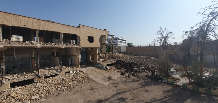 تخریب محوطه کاروانسرا