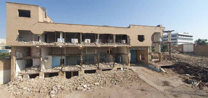 تخریب محوطه کاروانسرا