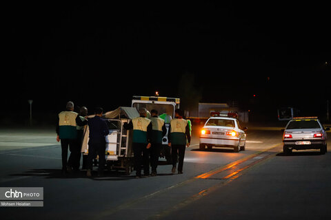 ورود پیکر استاد فرشچیان به اصفهان