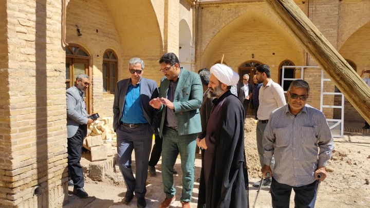 بررسی روند مرمت مدرسه تاریخی سلطان العلما کاشمر