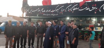 بازدید از خدمت‌رسانی ۶۰ خادم بوشهری به زائران پیاده امام رضا(ع) در مسیر رضویه به مشهد