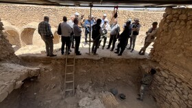 بازدید اعضای پژوهشگاه باستان‌شناسی از کاوش های باستان‌شناسی گنبدسلطانیه