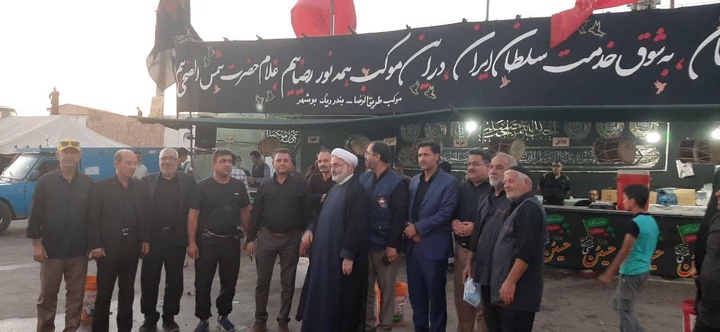 بازدید از خدمت‌رسانی ۶۰ خادم بوشهری به زائران پیاده امام رضا(ع) در مسیر رضویه به مشهد