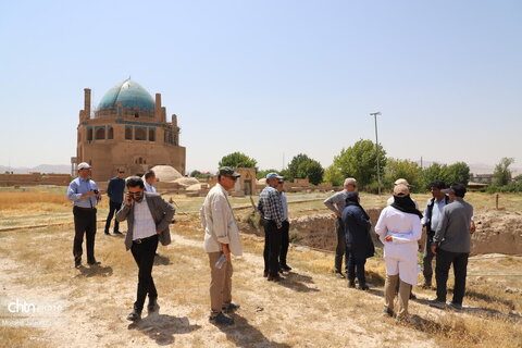 بازدید رئیس پژوهشگاه میراث‌فرهنگی از پایگاه‌ میراث جهانی گنبدسلطانیه