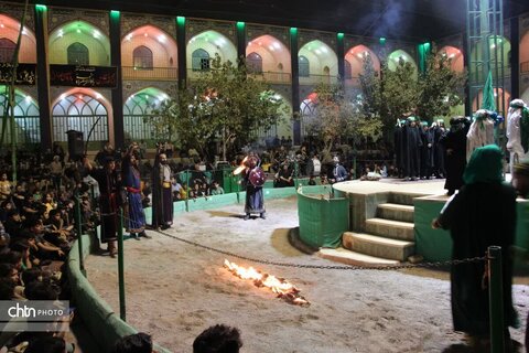 مراسم پرشور دهه پایانی ماه صفر در روستای توت اردکان