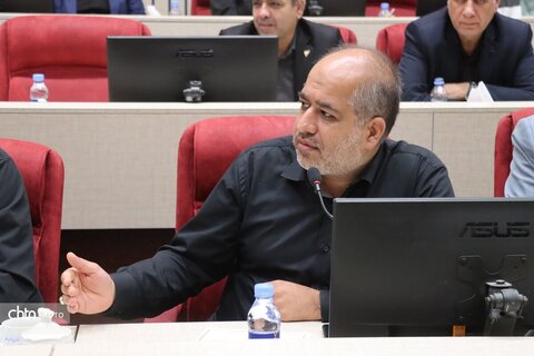 جلسه ستاد اجرایی خدمات سفر استان خراسان رضوی که با حضور اعضای فراکسیون شعائر اسلامی، قرآن و زیارت مجلس شورای اسلامی و دو نایب‌رئیس مجلس درمشهد  برگزار شد