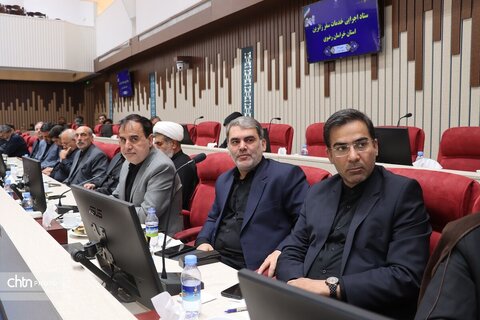 جلسه ستاد اجرایی خدمات سفر استان خراسان رضوی که با حضور اعضای فراکسیون شعائر اسلامی، قرآن و زیارت مجلس شورای اسلامی و دو نایب‌رئیس مجلس درمشهد  برگزار شد