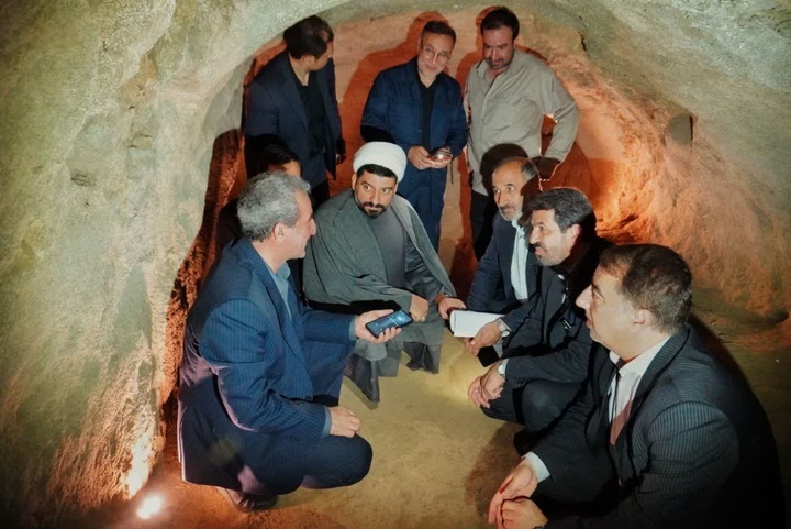 بازدید استاندار همدان از سکونتگاه زیرزمینی شگفت‌انگیز سامن/ ضرورت حفظ و احیای میراث اشکانی