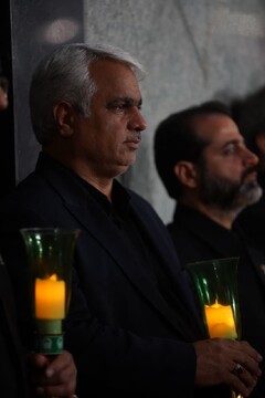 حضور مدیر کل میراث‌فرهنگی خراسان رضوی در آیین شام غریبان حضرت رضا (ع)