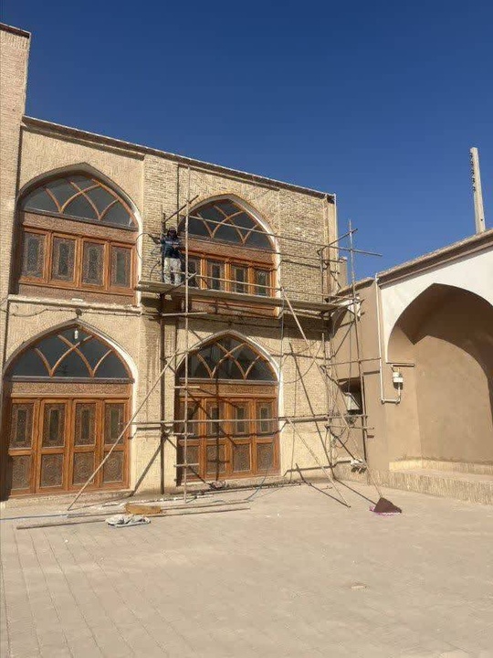 آغاز مرمت مسجد جامع بافق