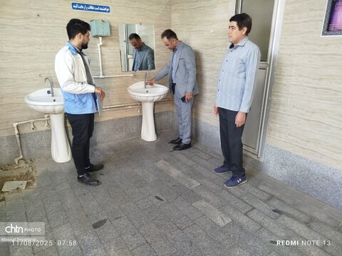 بازدید اعضای ستاد اجرایی خدمات سفر از امکانات نمازخانه ها، جایگاه های سوخت، مجتمع های خدماتی رفاهی، پایکاه های امدادی و CNG های شهرستان آذرشهر
