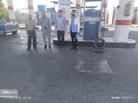 بازدید اعضای ستاد اجرایی خدمات سفر از امکانات نمازخانه ها، جایگاه های سوخت، مجتمع های خدماتی رفاهی، پایکاه های امدادی و CNG های شهرستان آذرشهر