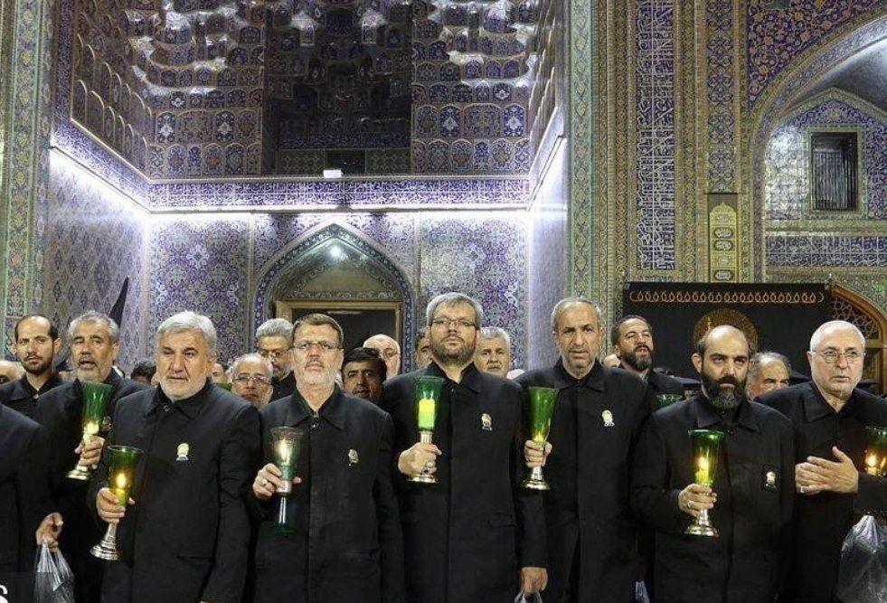 حضور مدیر کل میراث‌فرهنگی خراسان رضوی در آیین شام غریبان حضرت رضا (ع)