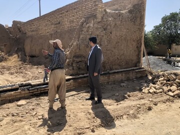 آغاز فاز اول مرمت کاروانسرای مجد الممالک دولت‌آباد فراهان