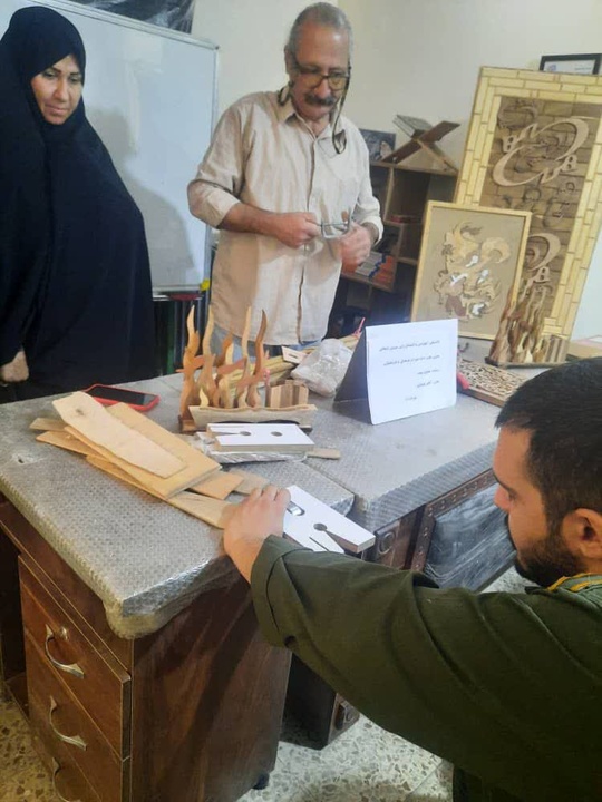 برگزاری دوره رایگان آموزش معرق چوب در کرمانشاه ویژه کارکنان وظیفه نیروهای مسلح