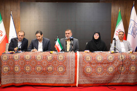 نشست خبری مدیرکل میراث‌فرهنگی، گردشگری و صنایع‌دستی خوزستان در نمایشگاه دستاوردهای دولت در اهواز