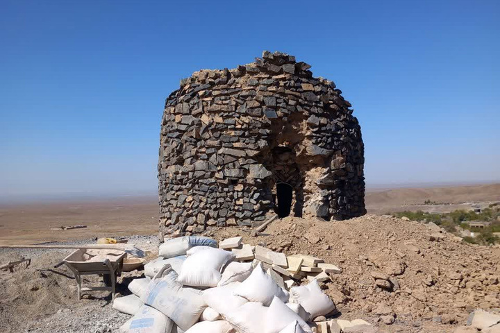 آغاز عملیات مرمت برج دیده‌بانی روستای کردآباد جبل شهرستان کوهپایه