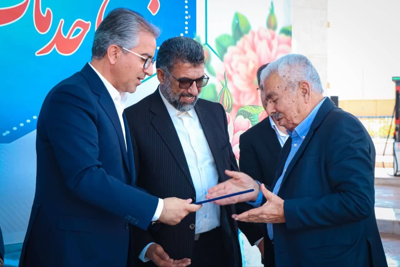 افتتاح مجموعه بین راهی بهارستان فیضآباد در شهرستان تفت