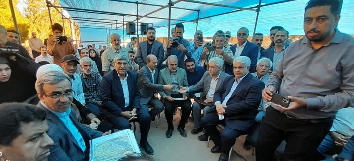 بازدید استاندار خراسان رضوی از مجموعه در حال ساخت تفریحی و گردشگری چشمه سبز گلمکان شهرستان گلبهار