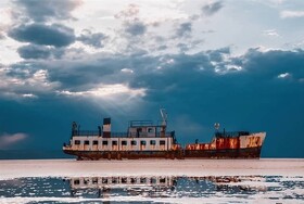 بندر شرفخانه دریاچه ارومیه در شبستر