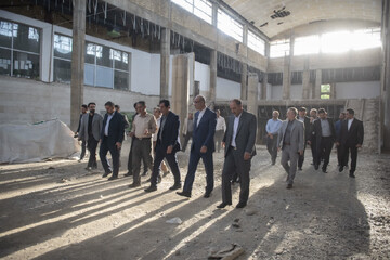بازدید استاندار کرمانشاه از پروژه موزه بزرگ کرمانشاه 