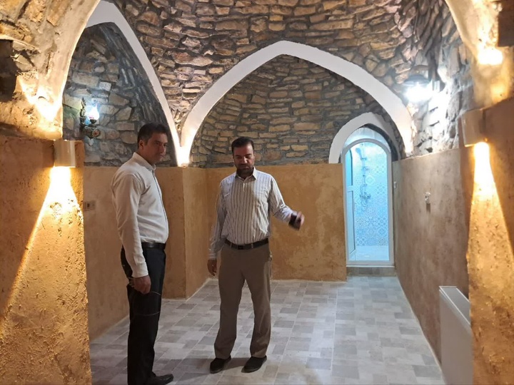 بازدید شهردار خنجین از حمام تاریخی سنگی و تاکید بر لزوم حفظ و احیای میراث فرهنگی شهر