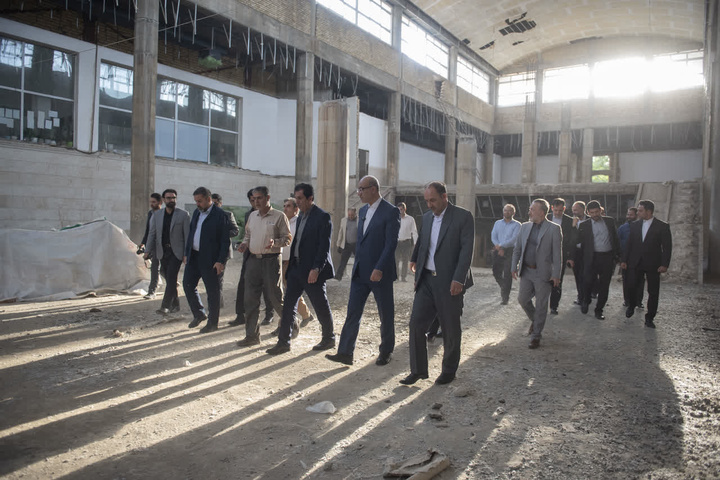 بازدید استاندار کرمانشاه از پروژه موزه بزرگ کرمانشاه 
