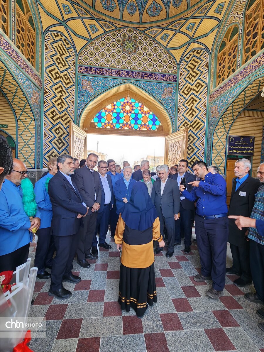 بازدید قائممقام وزیر و معاون میراث فرهنگی امامزاده محمد هلال بن علی(ع)