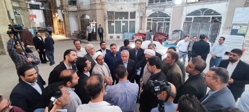 بازدید وزیر میراث‌فرهنگی از تیمچه بزرگ بازار قم