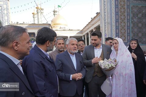 زیارت حرم مطهر حضرت معصومه(س) توسط وزیر میراث فرهنگی