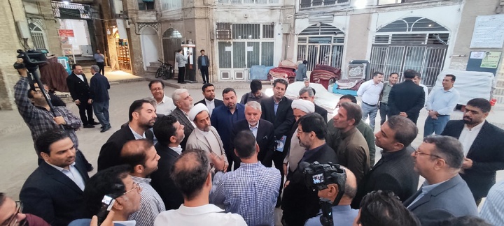 بازدید وزیر میراث‌فرهنگی از تیمچه بزرگ بازار قم