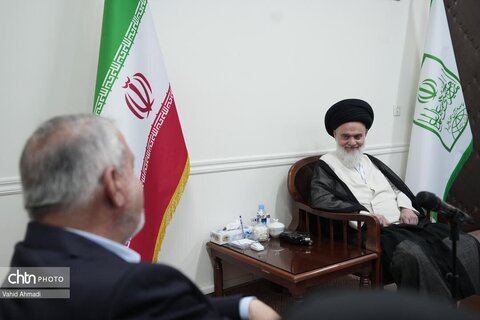 دیدار وزیر میراث‌فرهنگی با رئیس جامعه مدرسین حوزه علمیه قم