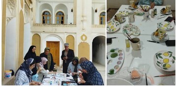 برگزاری اولین کارگاه آموزشی سفال سنتی لعابدار (نقاشی زیرلعابی) در ابرکوه