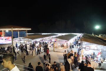 حال و هوای نمایشگاه سراسری صنایع‌ دستی و پنجمین جشنواره فرهنگ و هنر شهمیرزاد