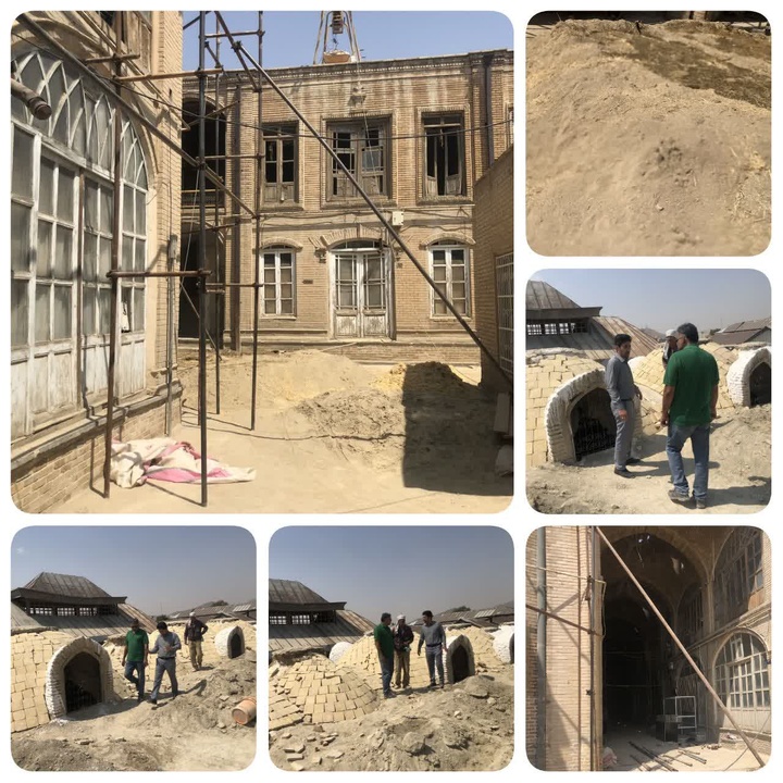 عملیات مرمت سرای کتاب‌فروش‌های بازار تاریخی اراک آغاز شد