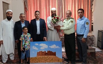 دیدار فرمانده یگان حفاظت میراث‌فرهنگی خراسان جنوبی با مدیر حوزه علمیه الصدیق اهل سنت بیرجند