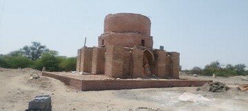 پایان فاز نخست عملیات مرمت گنبد سرخ بندرعباس